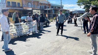 Soroti maraknya dugaan Tambang Ilegal, Peredaran BBM Dan Rokok Ilegal, Maritim Muda Cabang Bulukumba Demo Polres Bulukumba.