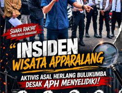 Usai Insiden Apparalang, Aktivis Herlang Desak Pemeriksaan Menyeluruh Pengelola Wisata