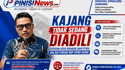 Kajang Tidak Sedang Diadili: Catatan atas Bahasa dan Etika dalam Forum RDP DPRD Gowa