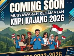 MUSYAWARAH KECAMATAN KNPI KAJANG 2026 SEGERA DIGELAR, MOMENTUM KONSOLIDASI PEMUDA MENUJU PERUBAHAN